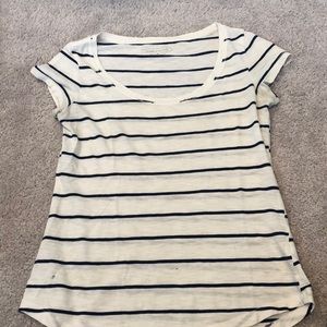 Maurices navy & white striped soft tee